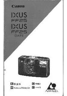 Canon Ixus FF 25 manual. Camera Instructions.